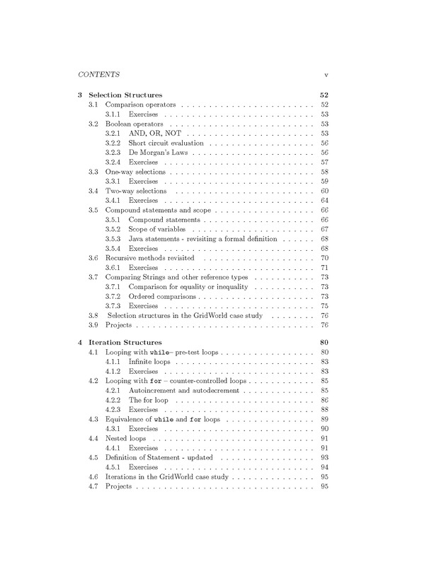 Introduction to Computer Science with Java Programming - Table of Contents 3